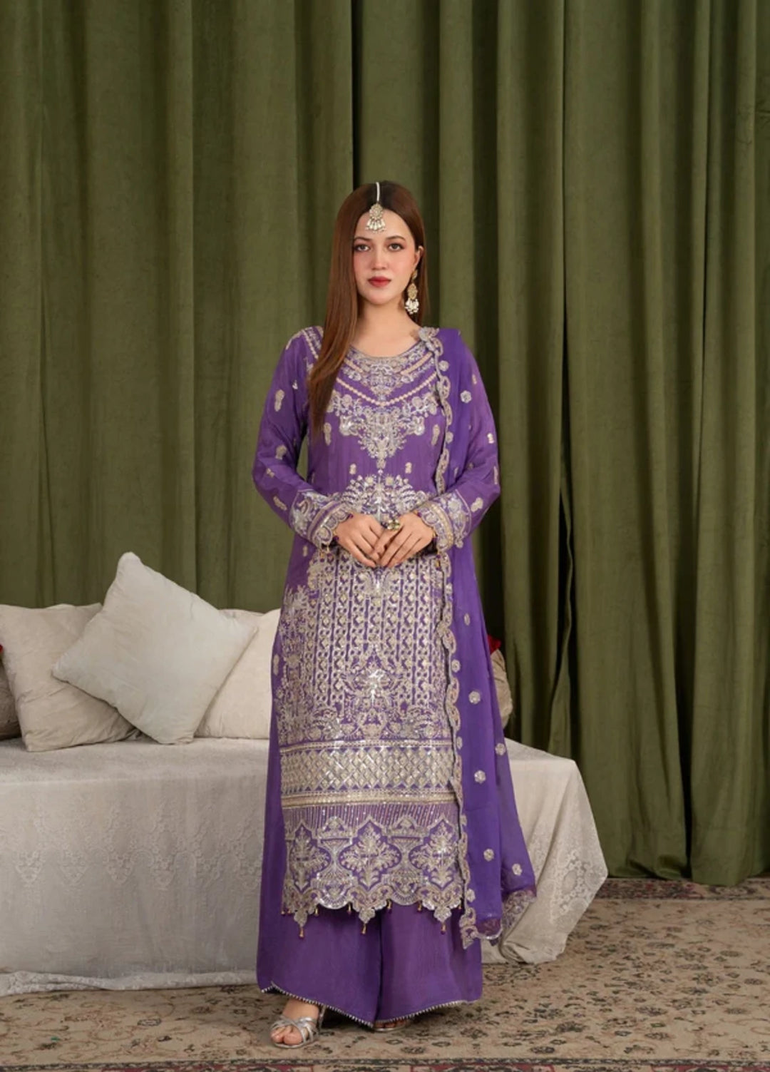 Sehrish by Maherposh RTW Embroidered Lawn 3 Piece Suit MP-SR-06 AMETHYST ROYAL Festive Collection