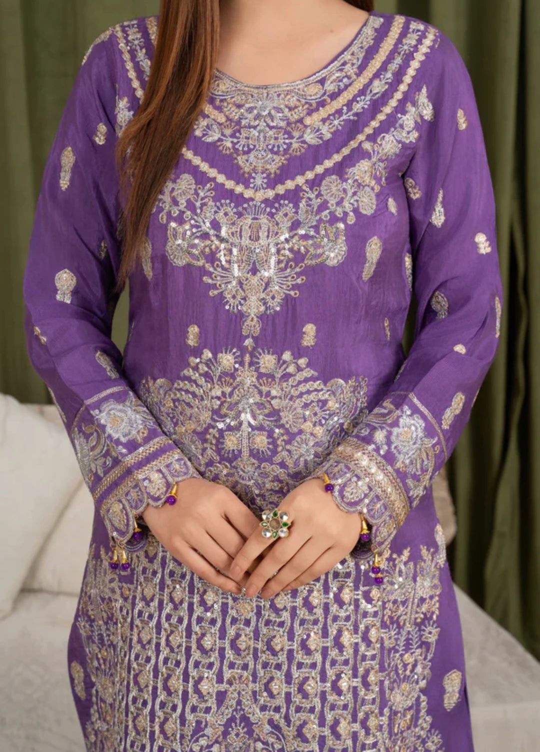 Sehrish by Maherposh RTW Embroidered Lawn 3 Piece Suit MP-SR-06 AMETHYST ROYAL Festive Collection
