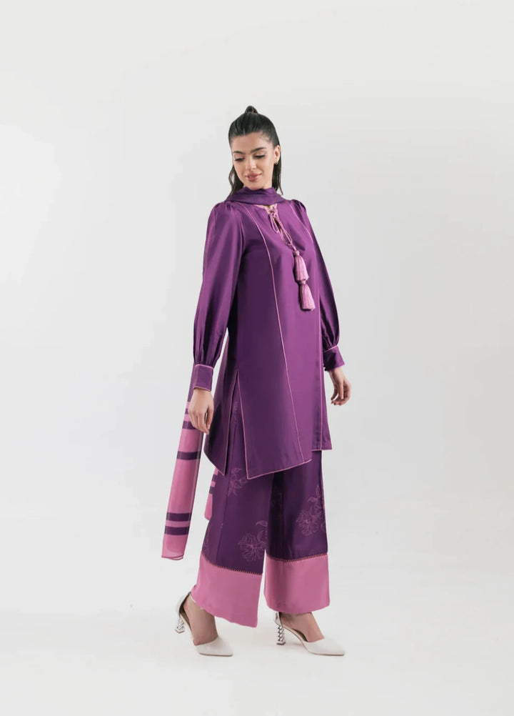Ember Rose by Jahaan RTW Printed Lawn Silk 3 Piece Suit Ambria Casual Collection