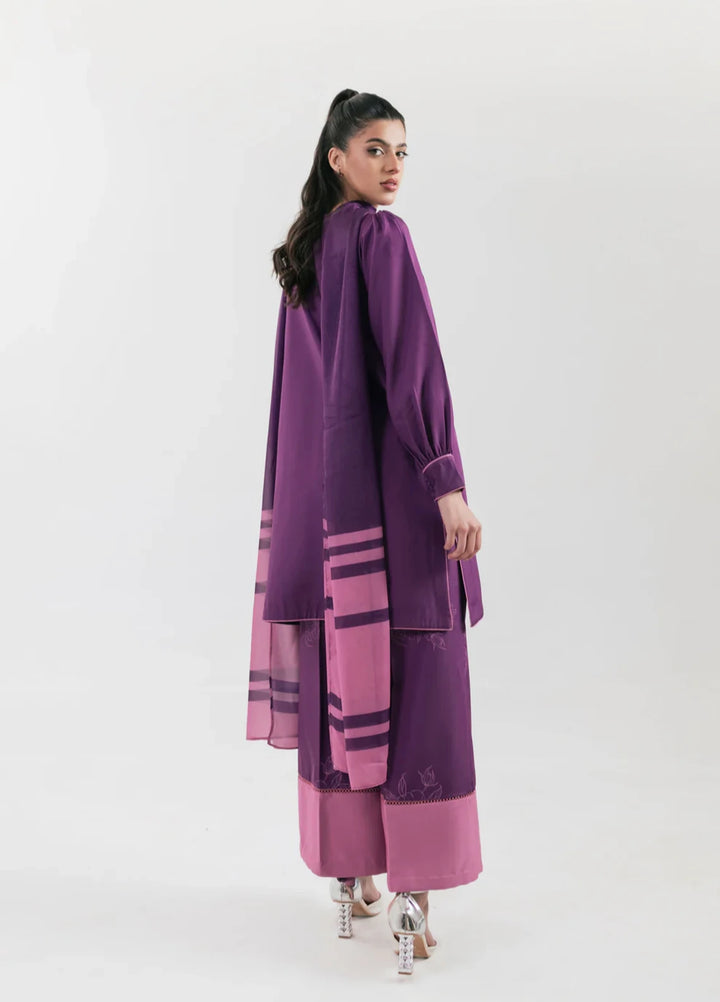 Ember Rose by Jahaan RTW Printed Lawn Silk 3 Piece Suit Ambria Casual Collection
