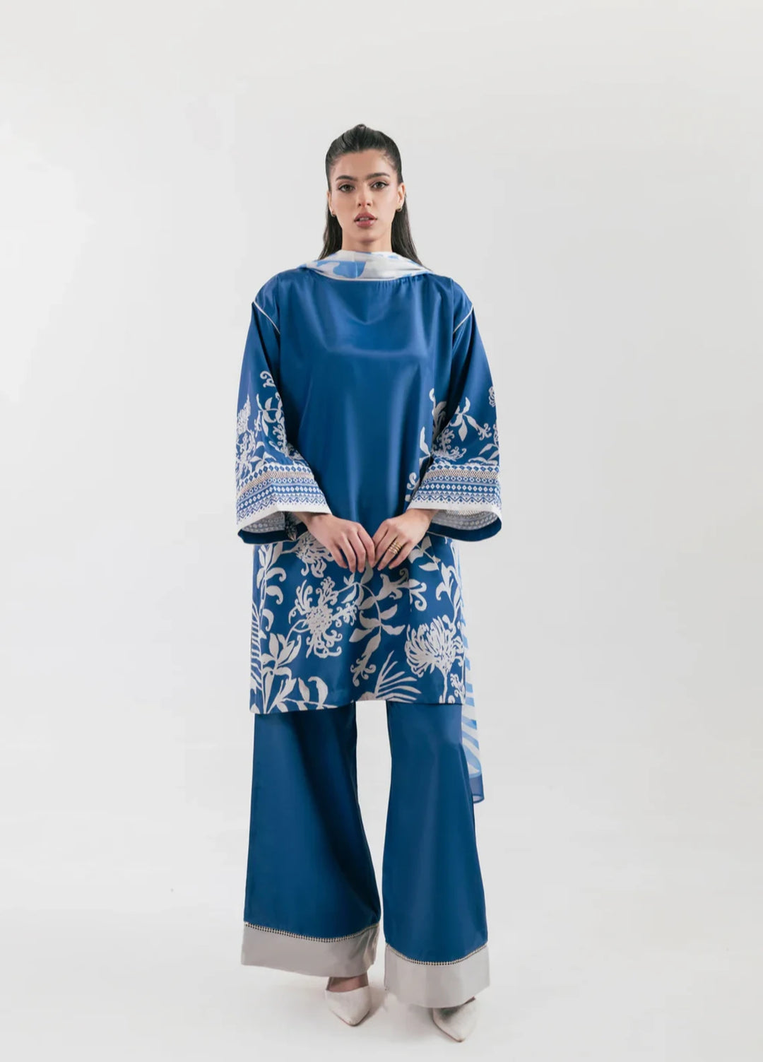 Ember Rose by Jahaan RTW Printed Lawn Silk 3 Piece Suit Lorien Casual Collection