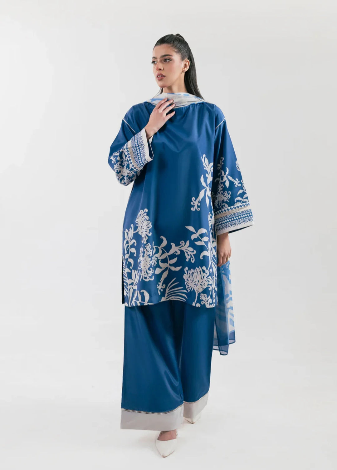 Ember Rose by Jahaan RTW Printed Lawn Silk 3 Piece Suit Lorien Casual Collection