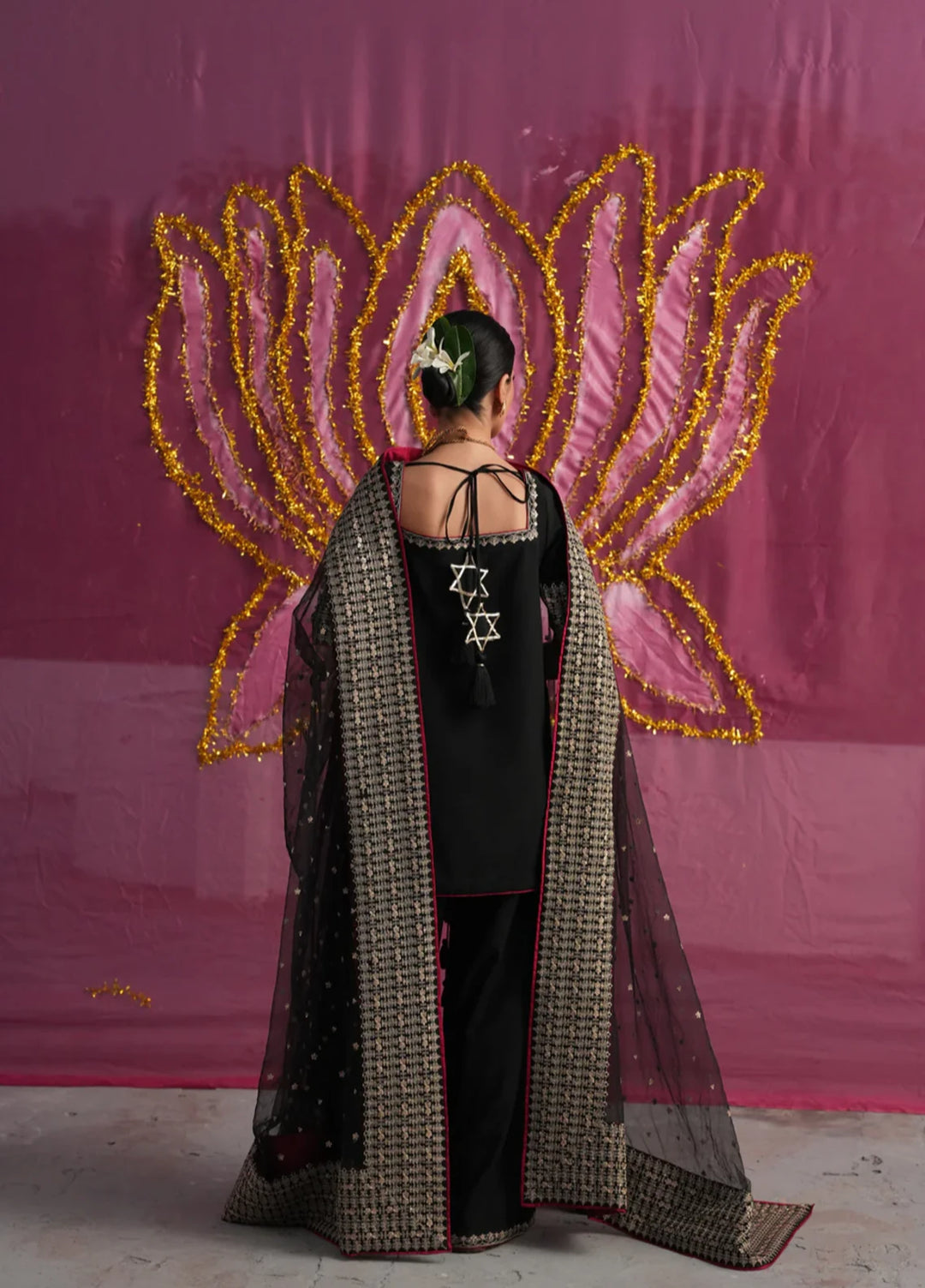 Koel by Jahaan RTW Embroidered Indian Raw Silk 3 Piece Suit Kaaf Festive Collection