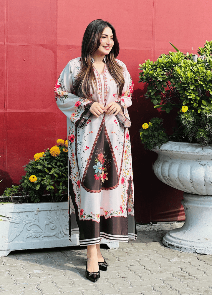 Syra's Atelier Women RTW Printed Grip 1 Piece Suit Guleza Kaftan Summer Collection