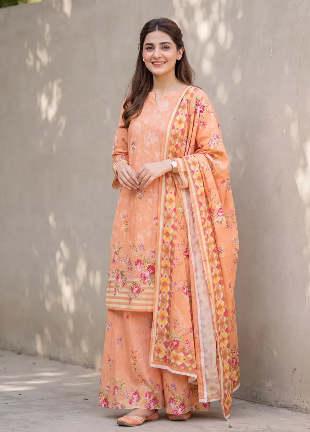 Salitex Women Unstitched Printed Lawn 3 Piece Suit SUNS8ASI530 Casual Collection