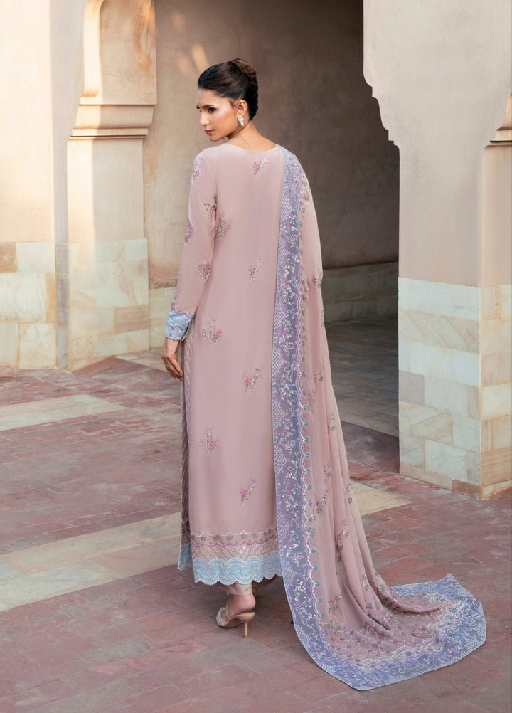 Rusukh by Sahane Unstitched Embroidered Raw Silk 3 Piece Suit ABROO Festive Collection