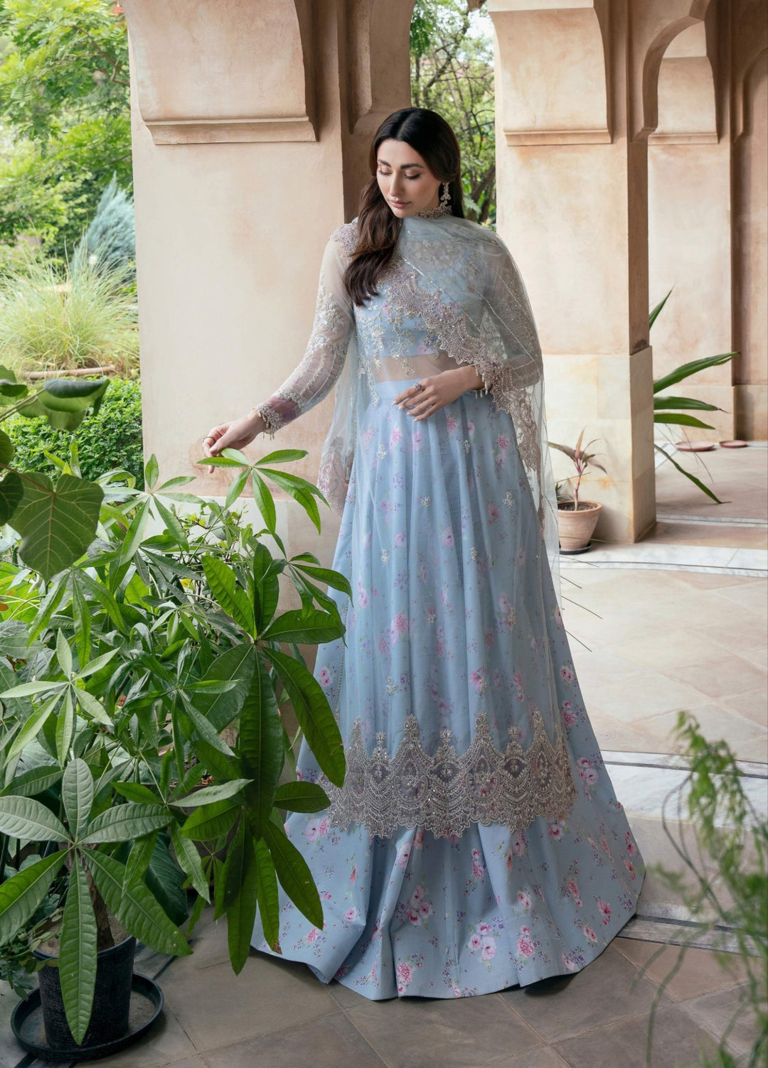 Rusukh by Sahane Unstitched Embroidered Net 3 Piece Suit KAYRA Festive Collection
