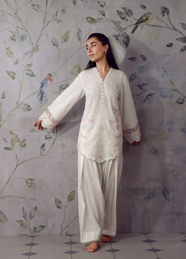 Sahar Women RTW Chikankari Cambric 3 Piece Suit Roselle Festive Collection