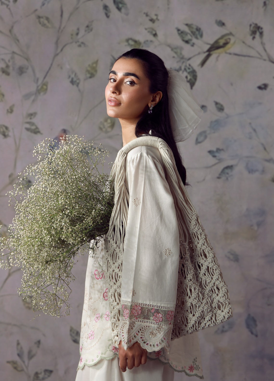 Sahar Women RTW Chikankari Cambric 3 Piece Suit Roselle Festive Collection