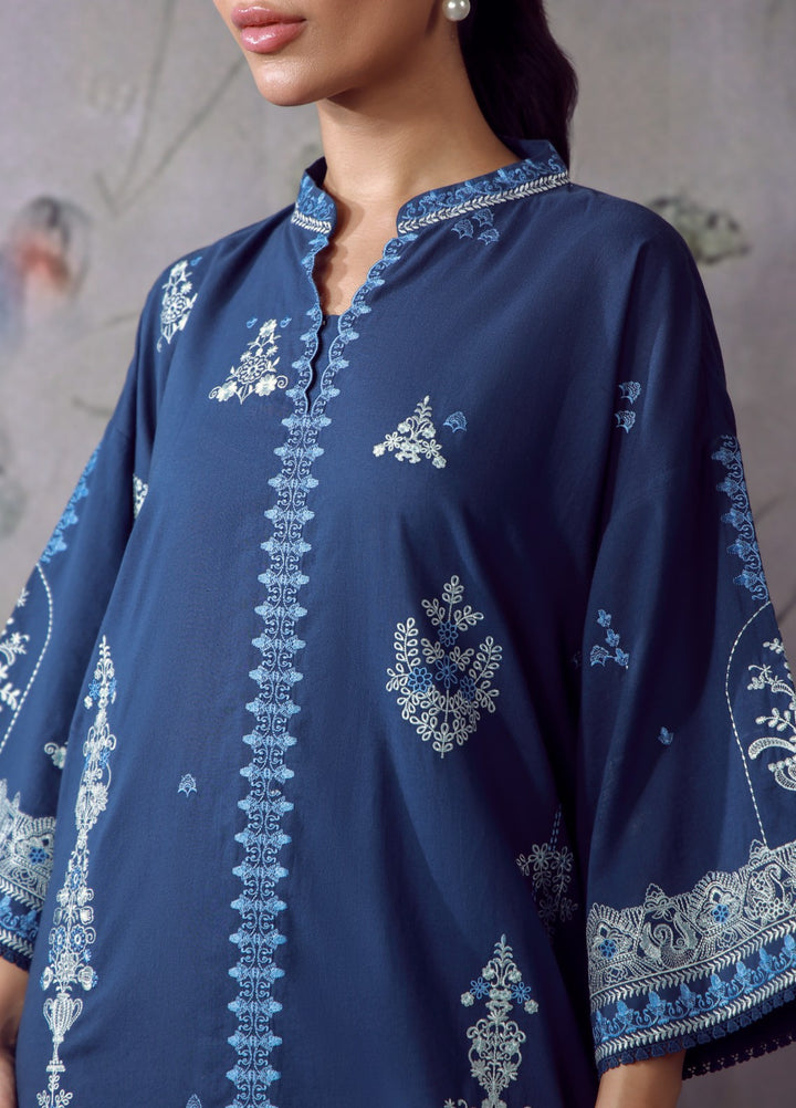 Sahar Women RTW Chikankari Cambric 3 Piece Suit AZURA Festive Collection