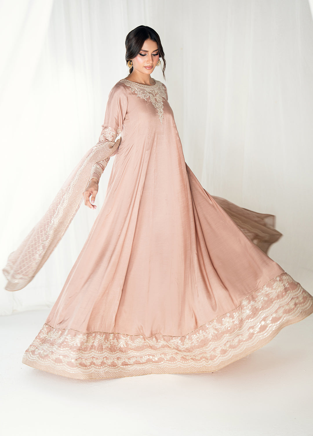 Efsun by Sahane Women RTW Embroidered Sheesh Silk 3 Piece Suit FP8802 Gonul Festive Collection