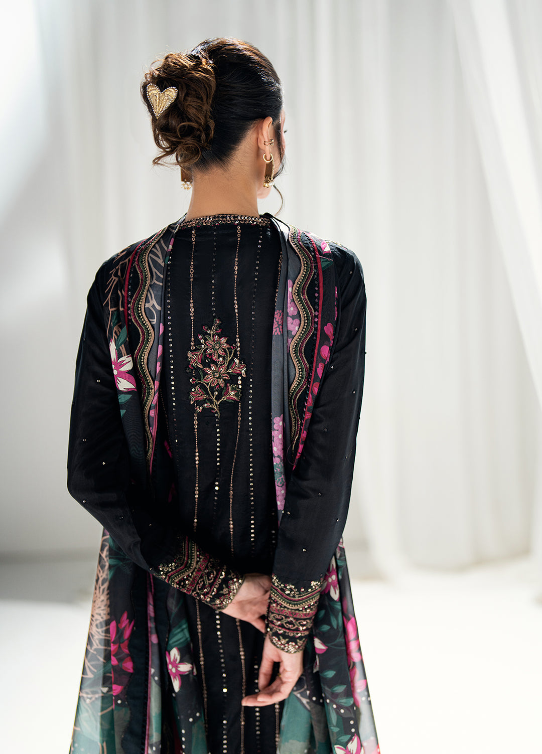 Efsun by Sahane Women RTW Embroidered Raw Silk 3 Piece Suit FP8803 Efsun Festive Collection
