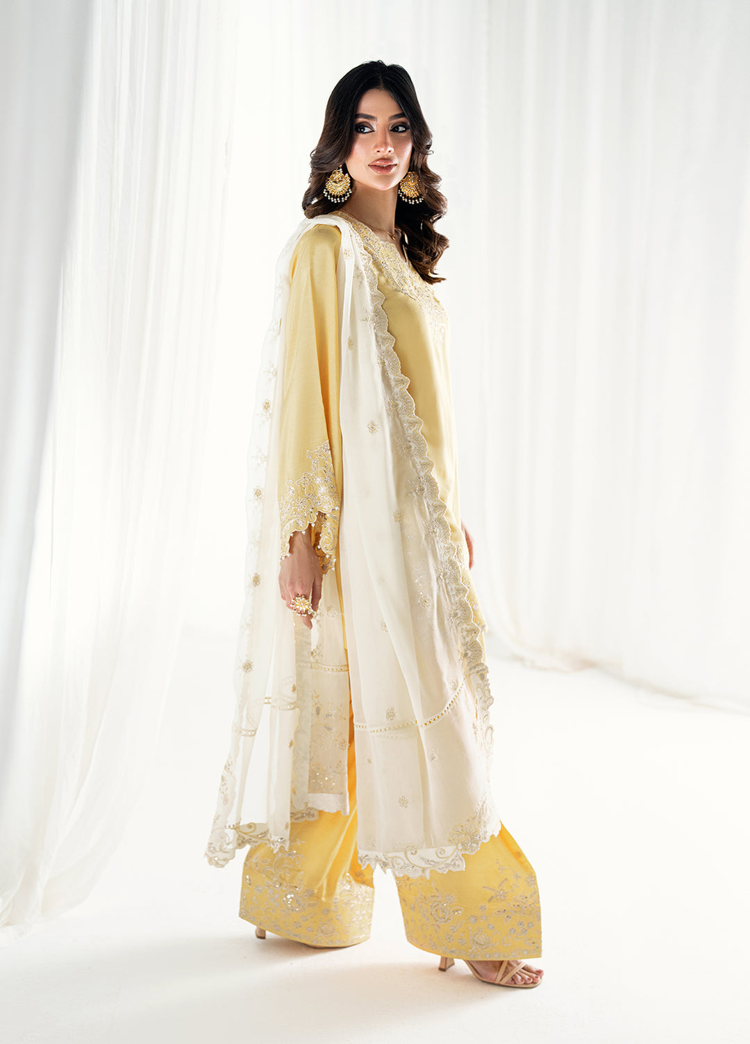 Efsun by Sahane Women RTW Embroidered Raw Silk 3 Piece Suit FP8804 Guher Festive Collection