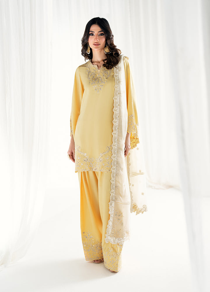 Efsun by Sahane Women RTW Embroidered Raw Silk 3 Piece Suit FP8804 Guher Festive Collection