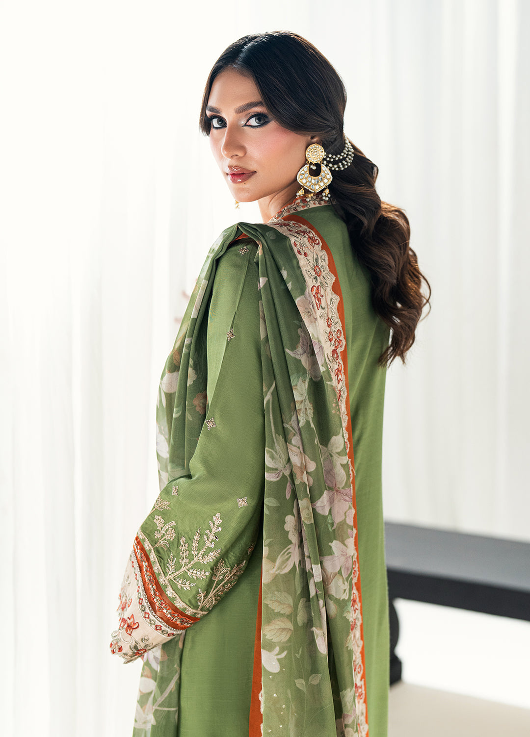 Efsun by Sahane Women RTW Embroidered Raw Silk 3 Piece Suit FP8805 Asalet Festive Collection