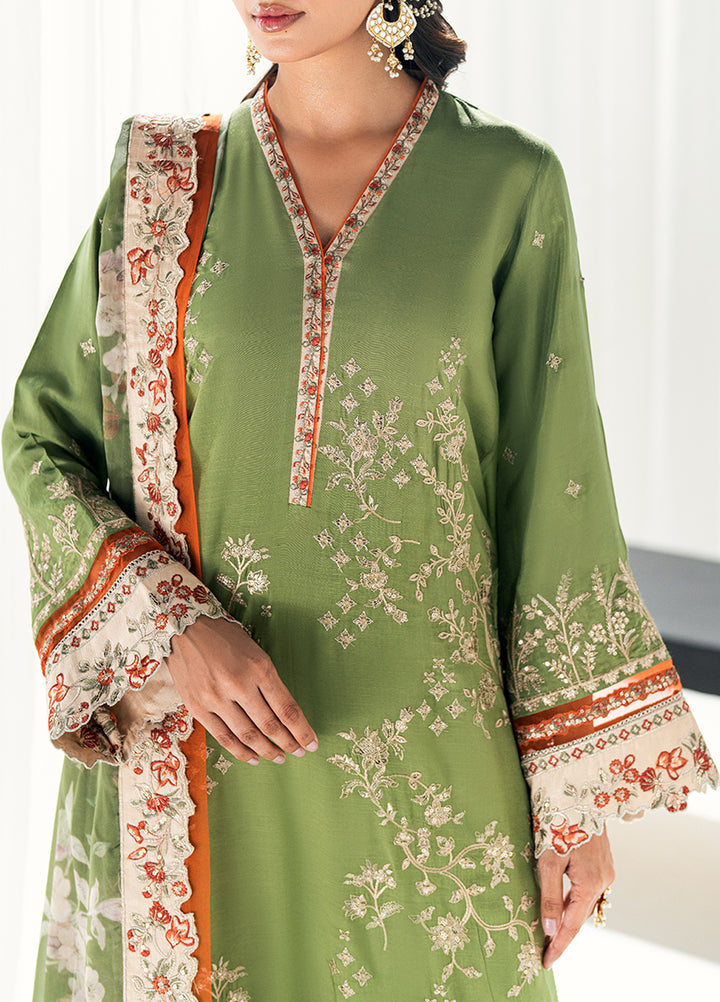 Efsun by Sahane Women RTW Embroidered Raw Silk 3 Piece Suit FP8805 Asalet Festive Collection