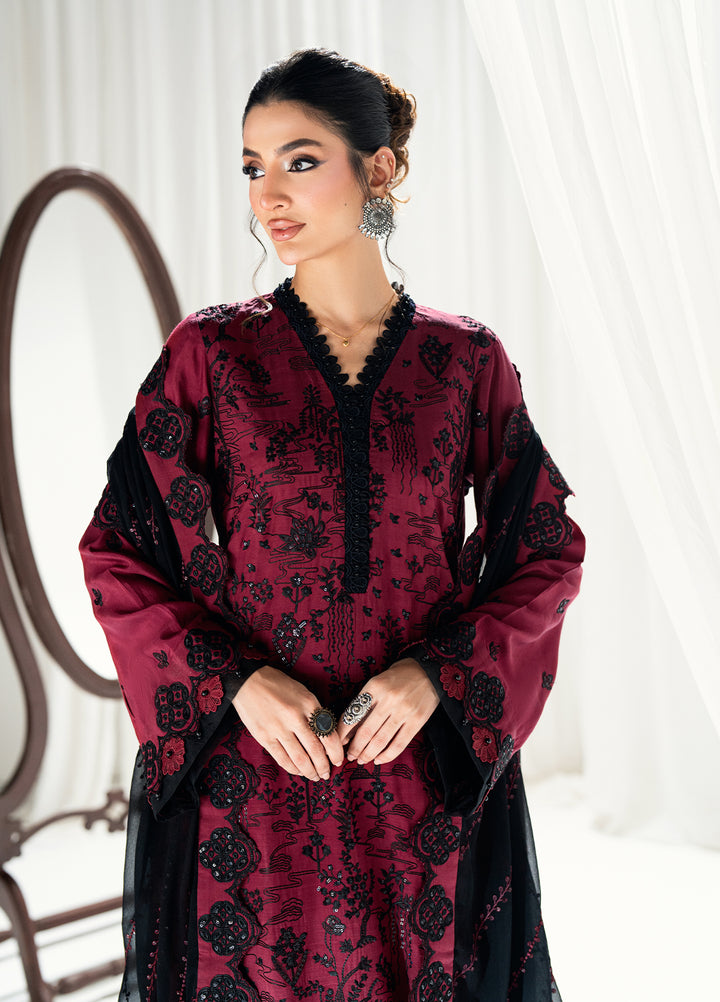Efsun by Sahane Women RTW Embroidered Raw Silk 3 Piece Suit FP8806 Neva Festive Collection