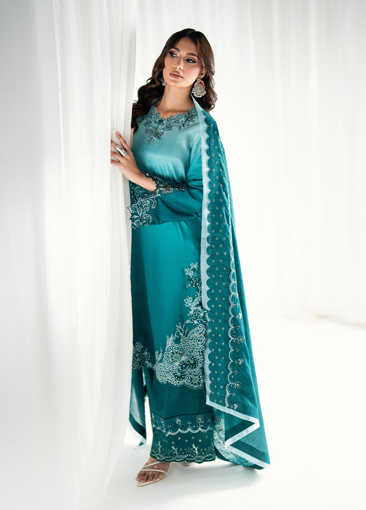 Efsun by Sahane Women RTW Embroidered Sheesh Silk 3 Piece Suit FP8808 Elysian Festive Collection