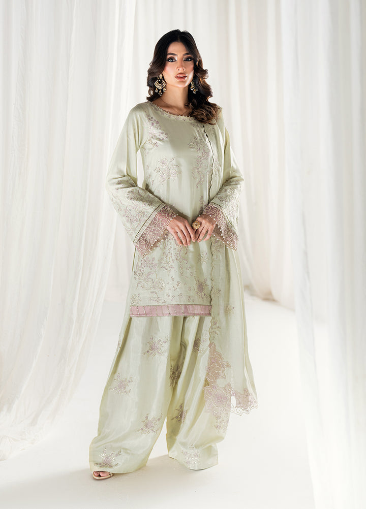 Efsun by Sahane Women RTW Embroidered Raw Silk 3 Piece Suit FP8809 Lustre Festive Collection