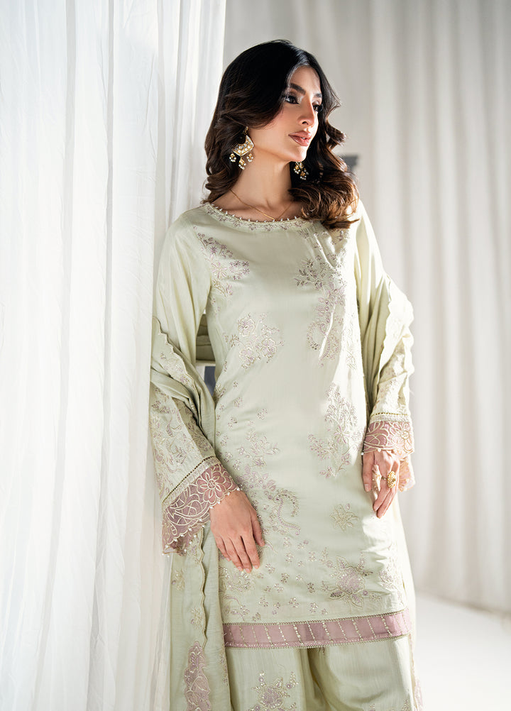 Efsun by Sahane Women RTW Embroidered Raw Silk 3 Piece Suit FP8809 Lustre Festive Collection