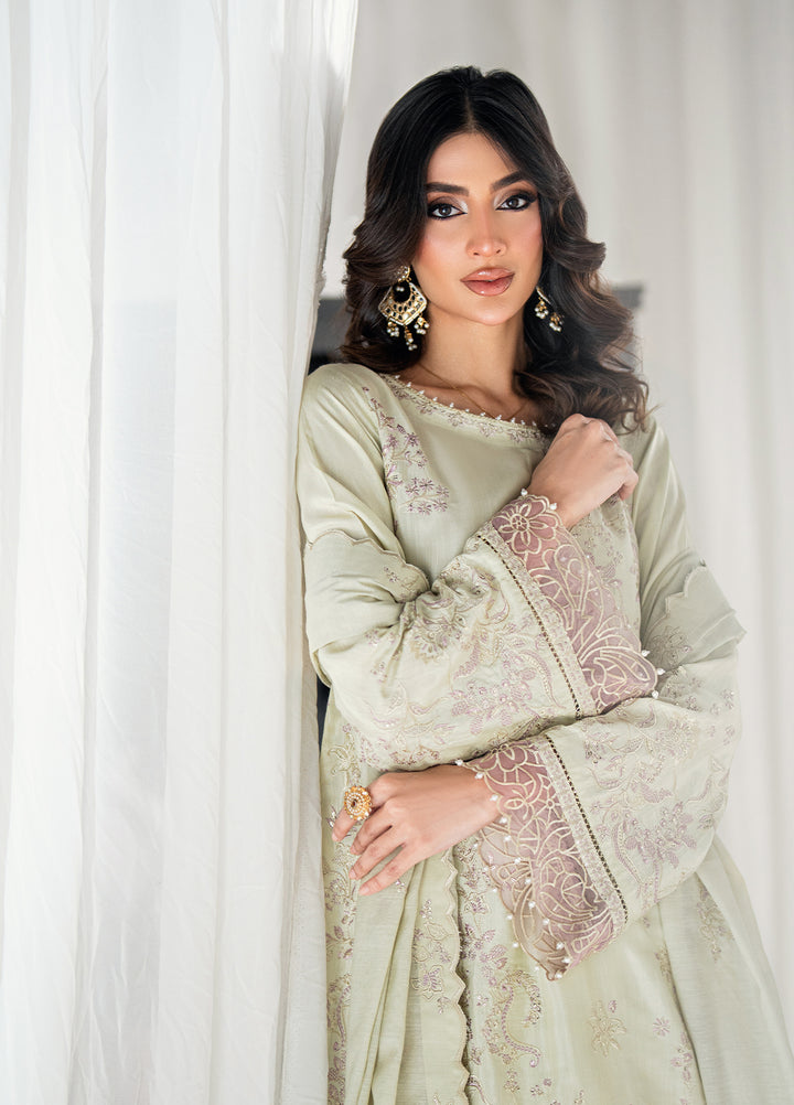 Efsun by Sahane Women RTW Embroidered Raw Silk 3 Piece Suit FP8809 Lustre Festive Collection