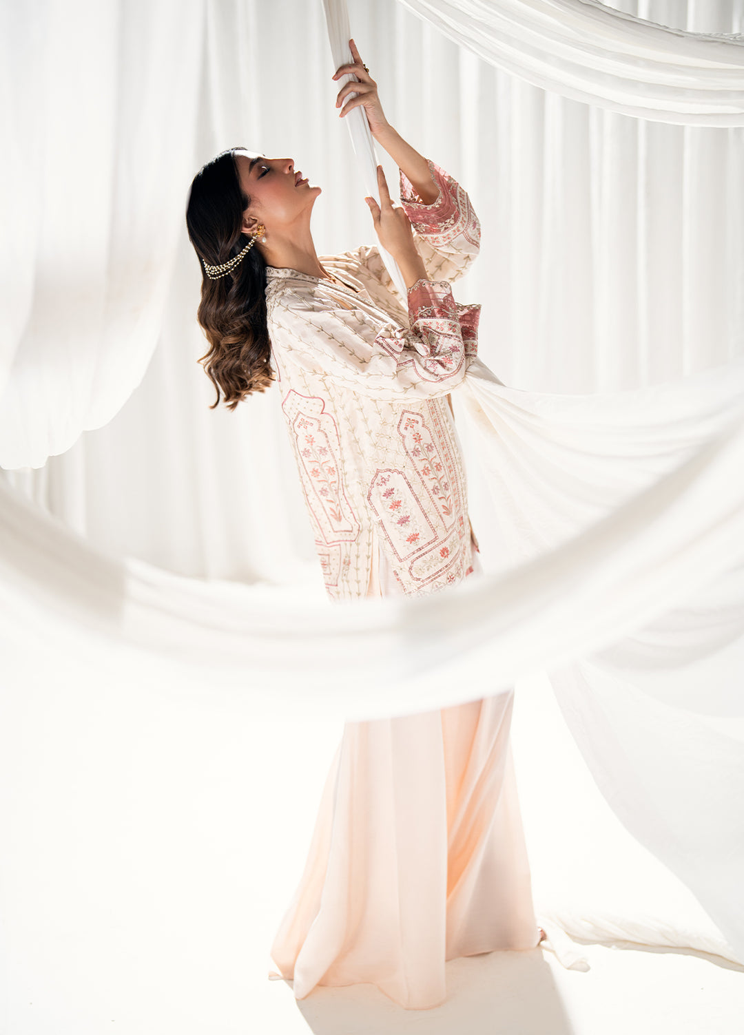 Efsun by Sahane Women RTW Embroidered Sheesh Silk 3 Piece Suit FP8812 Reverie Festive Collection