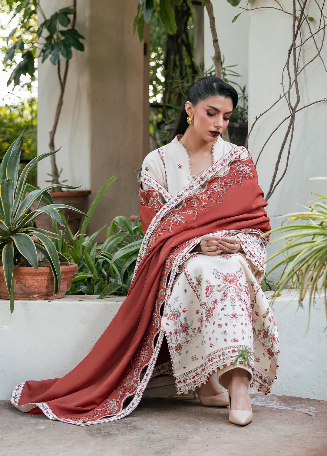 Khizaan by Sahane Unstitched Embroidered Cross Hatch 3 Piece Suit Ayden Winter Collection