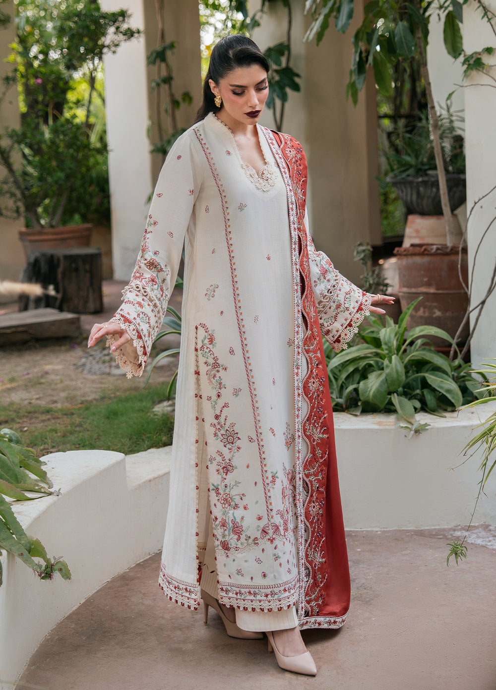 Khizaan by Sahane Unstitched Embroidered Cross Hatch 3 Piece Suit Ayden Winter Collection