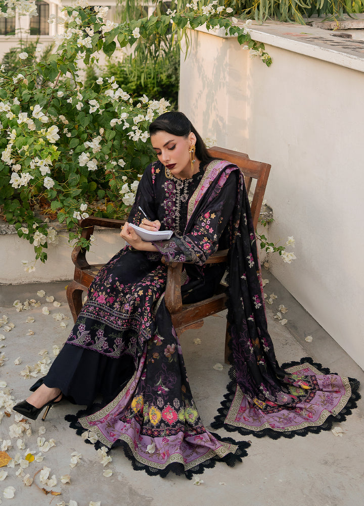 Khizaan by Sahane Unstitched Printed Cotton Viscose 3 Piece Suit Melody Winter Collection