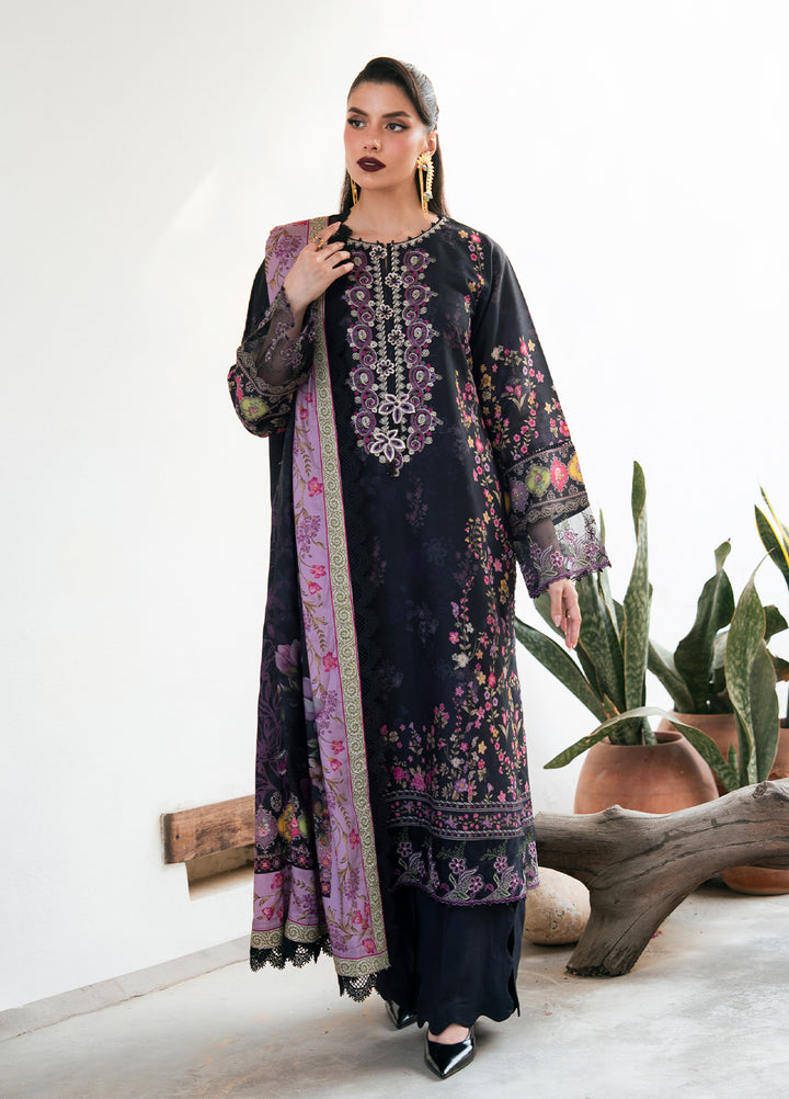 Khizaan by Sahane Unstitched Printed Cotton Viscose 3 Piece Suit Melody Winter Collection