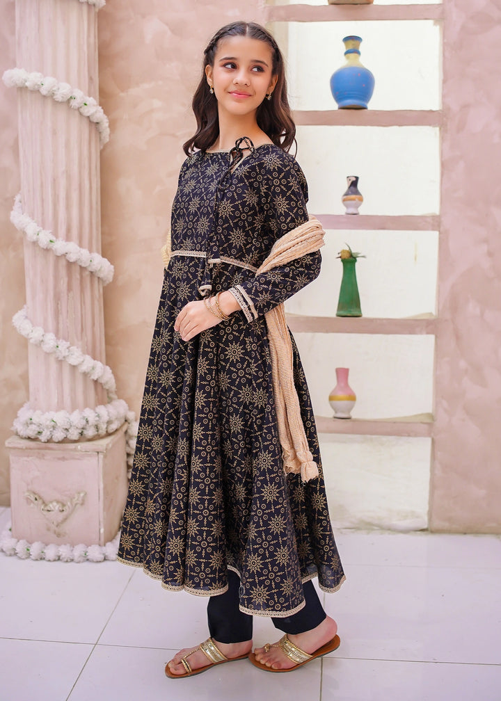 Modest Pret Embroidered cotton 3 Piece Suit Noor e Siyah