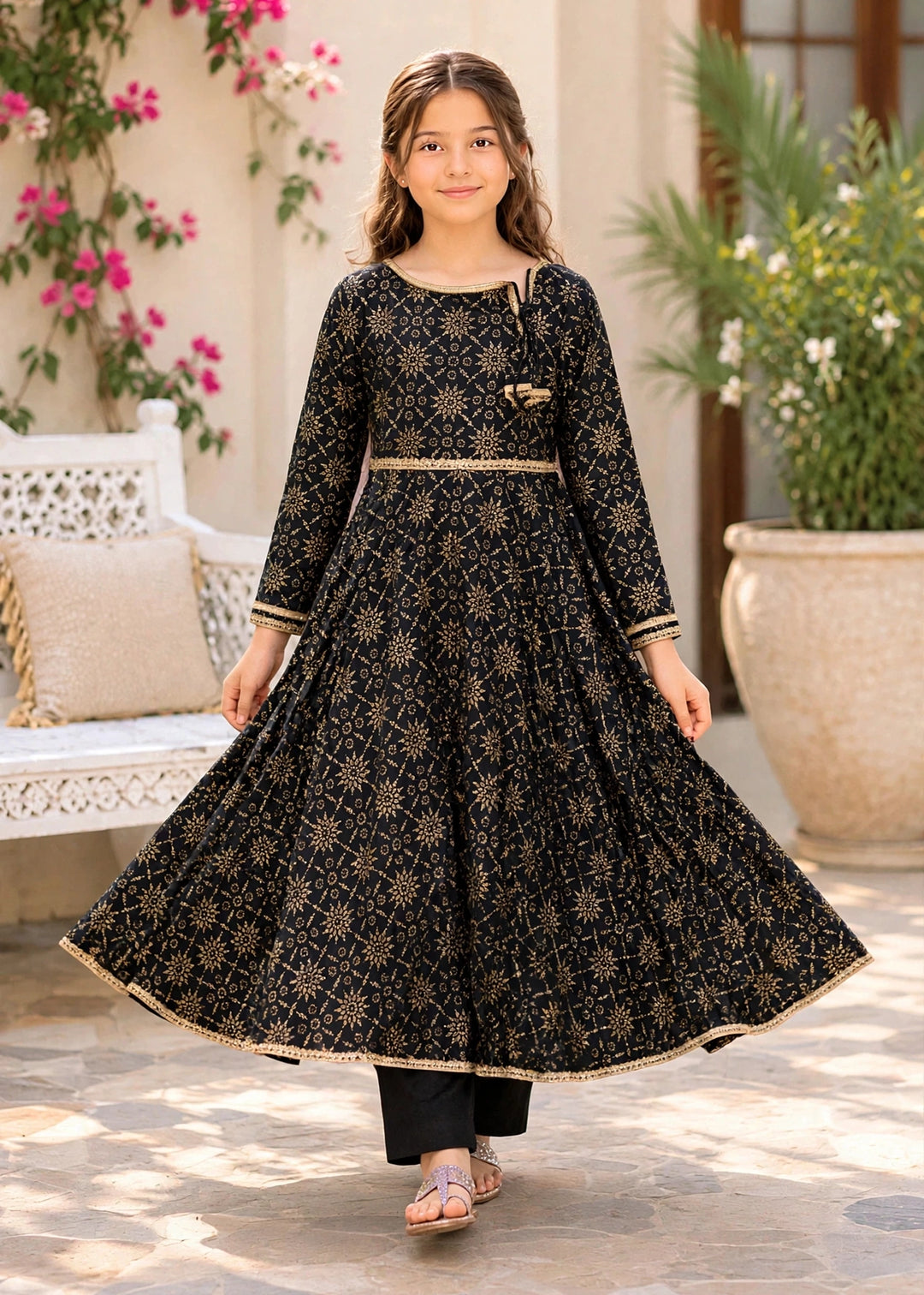 Modest Pret Embroidered cotton 3 Piece Suit Noor e Siyah