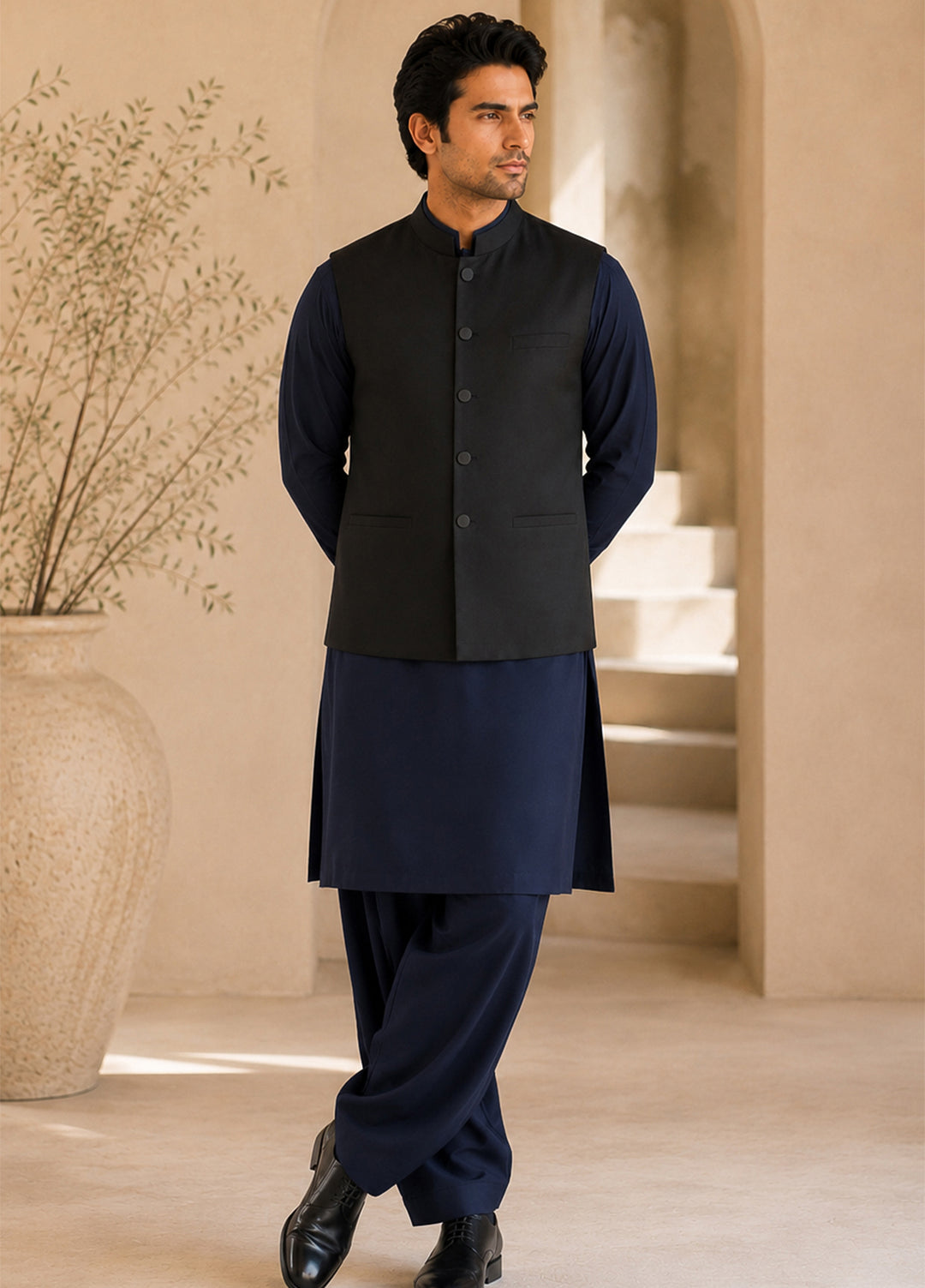 Mazham Pret Plain Suiting Waistcoat BSW-SCB-M