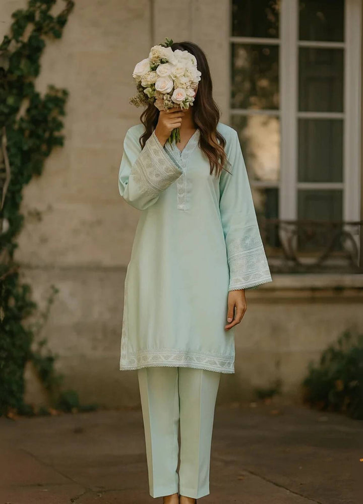 Ayla Studio Pret Embroidered Wash N Wear 2 Piece Suit Hareem