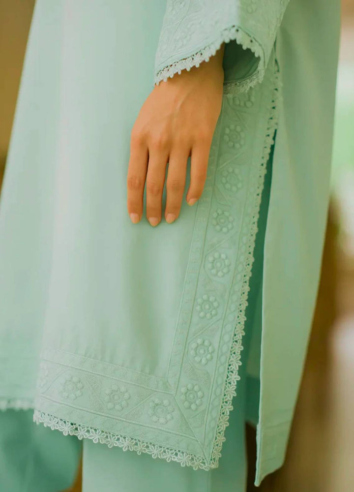 Ayla Studio Pret Embroidered Wash N Wear 2 Piece Suit Sabz-Sitara