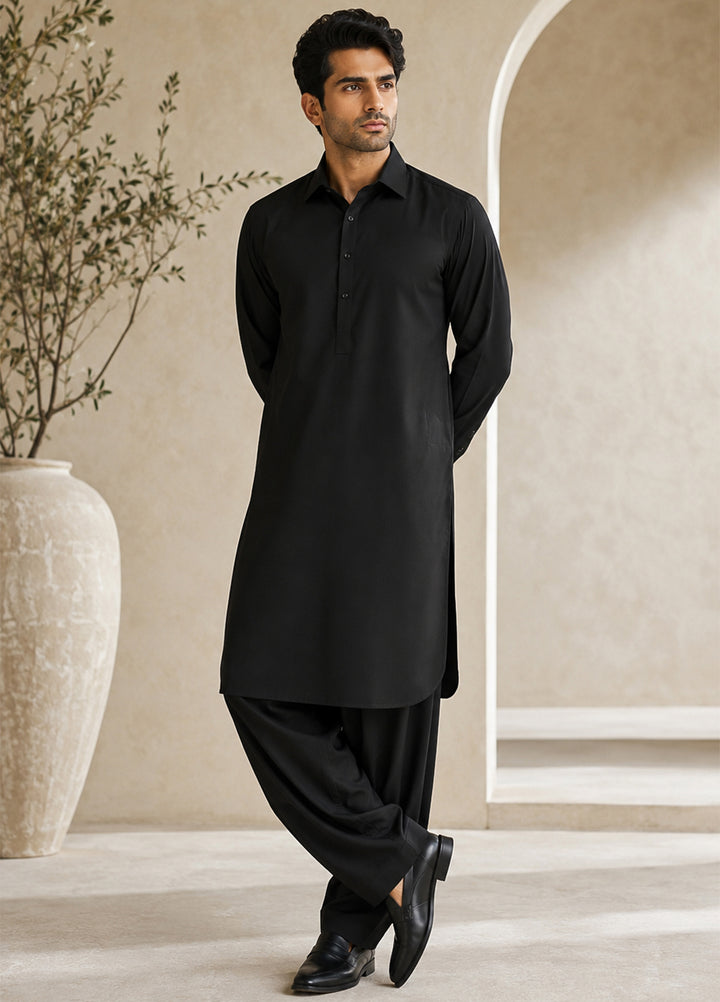 Mazham Pret Plain Wash and Wear Kurta-Shalwar BFCSK-S