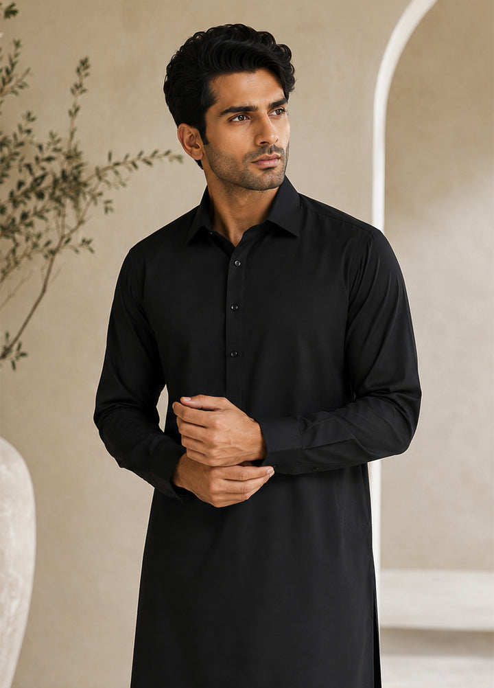 Mazham Pret Plain Wash and Wear Kurta-Shalwar BFCSK-S