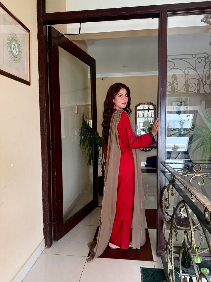 Pret Bee Pret Embroidered Cotton 2 Piece Rust