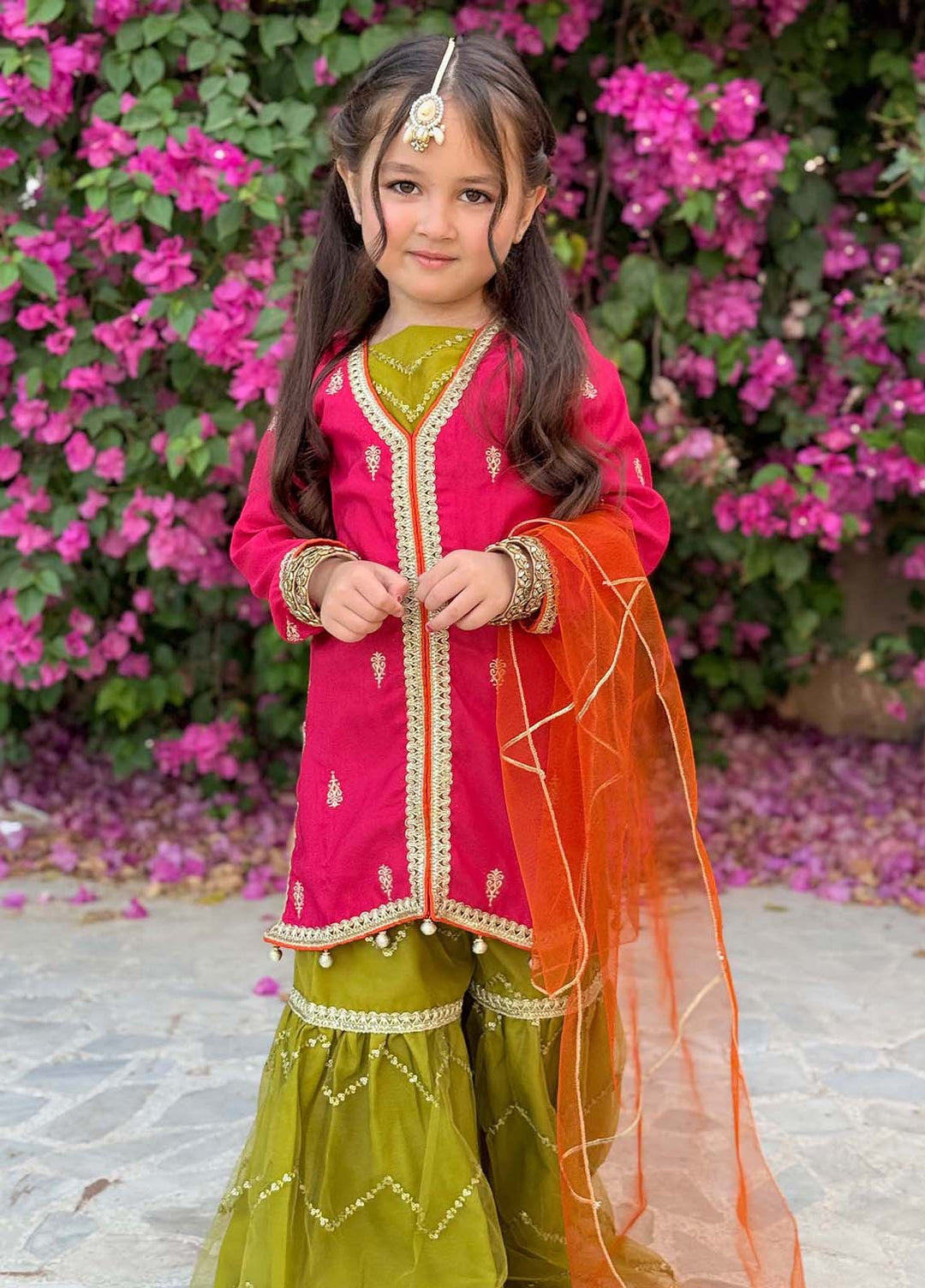 Modest Pret Embroidered Raw Silk 3 Piece Suit Noorani