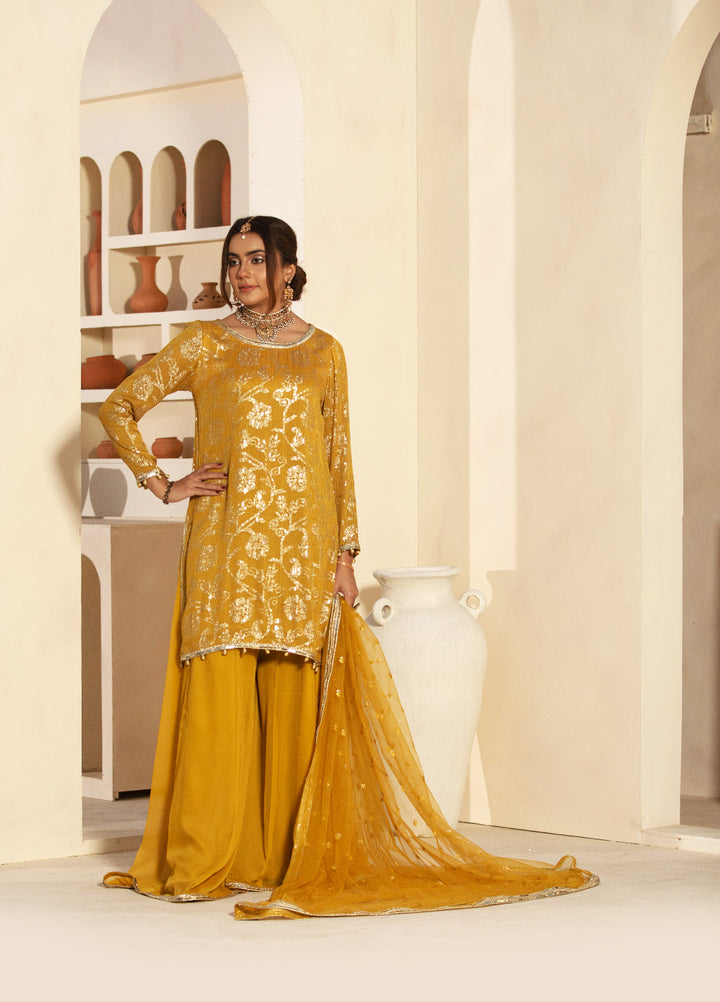 Haniya Mahnoor Pret Embroidered Chiffon 3 Piece Naira