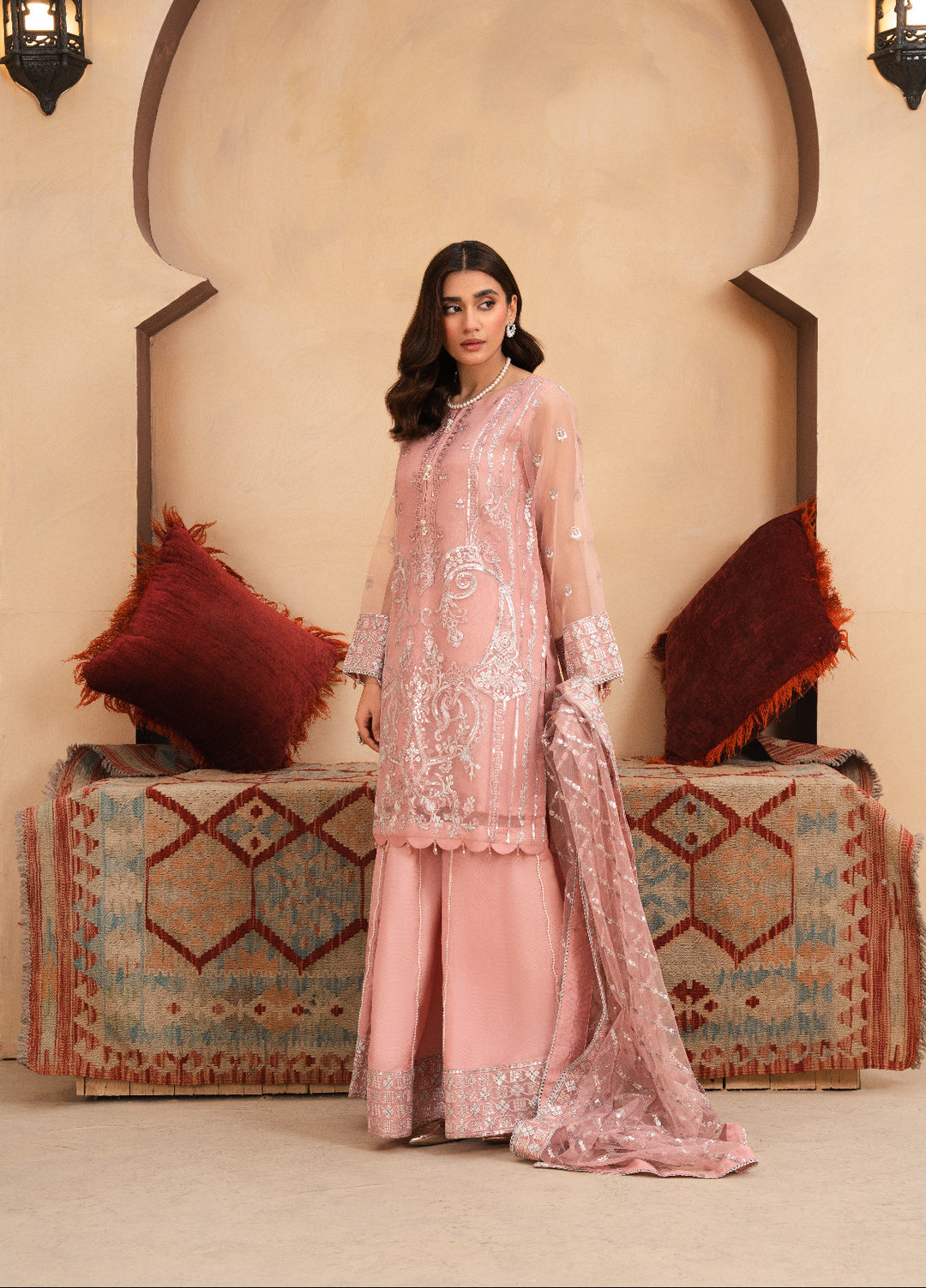 Haniya Mahnoor Pret Embroidered Organza 3 Piece Amal