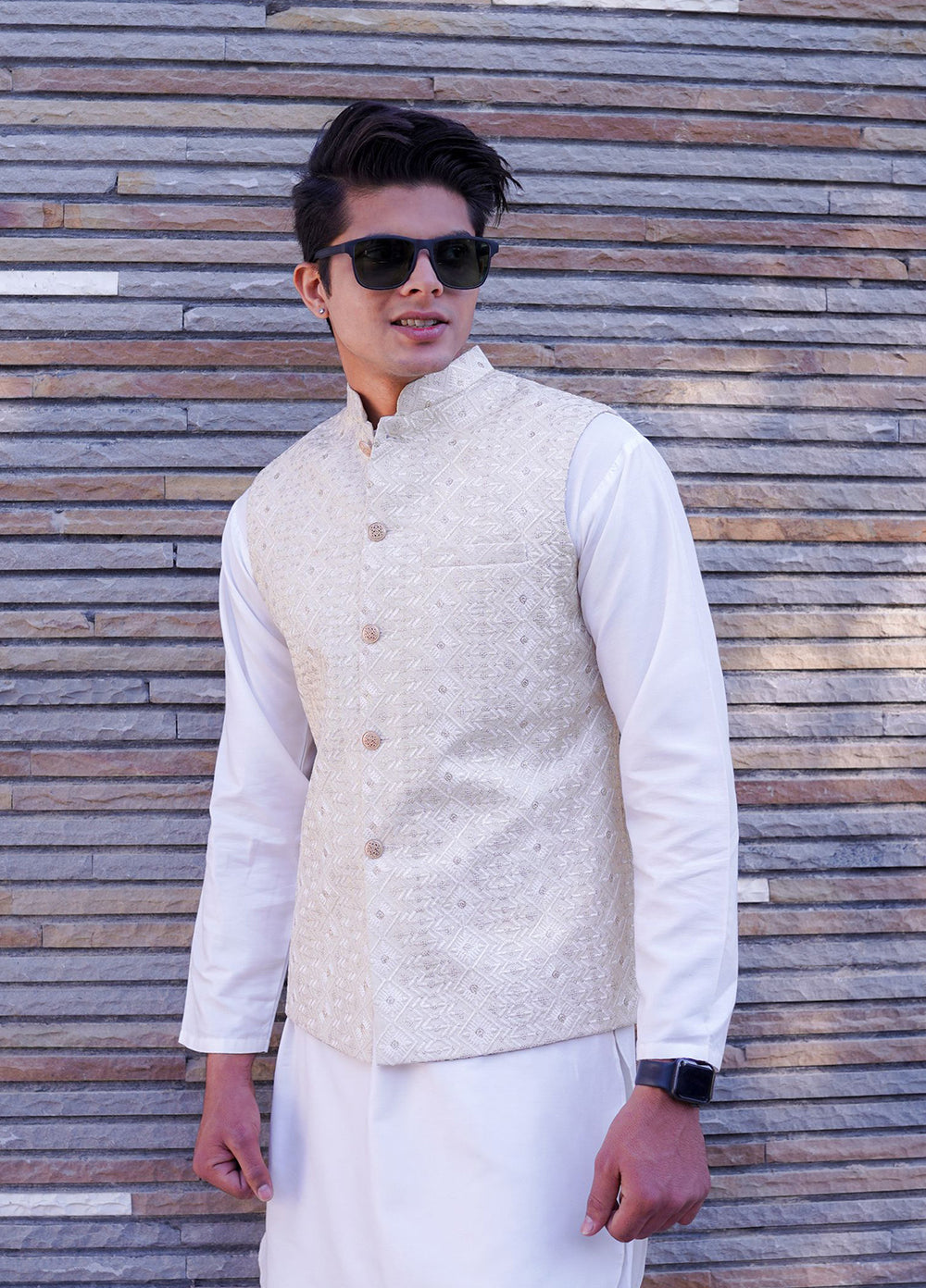 Label M Embroidered Men Waistcoat - WC13