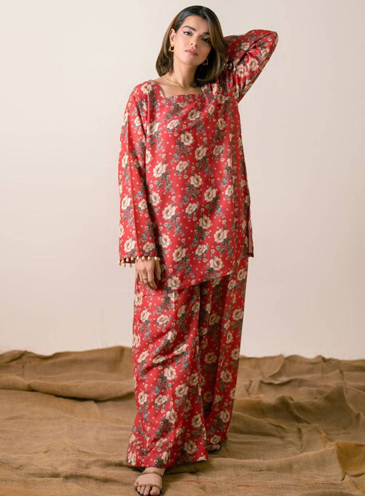 Ayla Studio Pret Printed Poly Viscose 2 Piece Suit PES240116 Golden Spice
