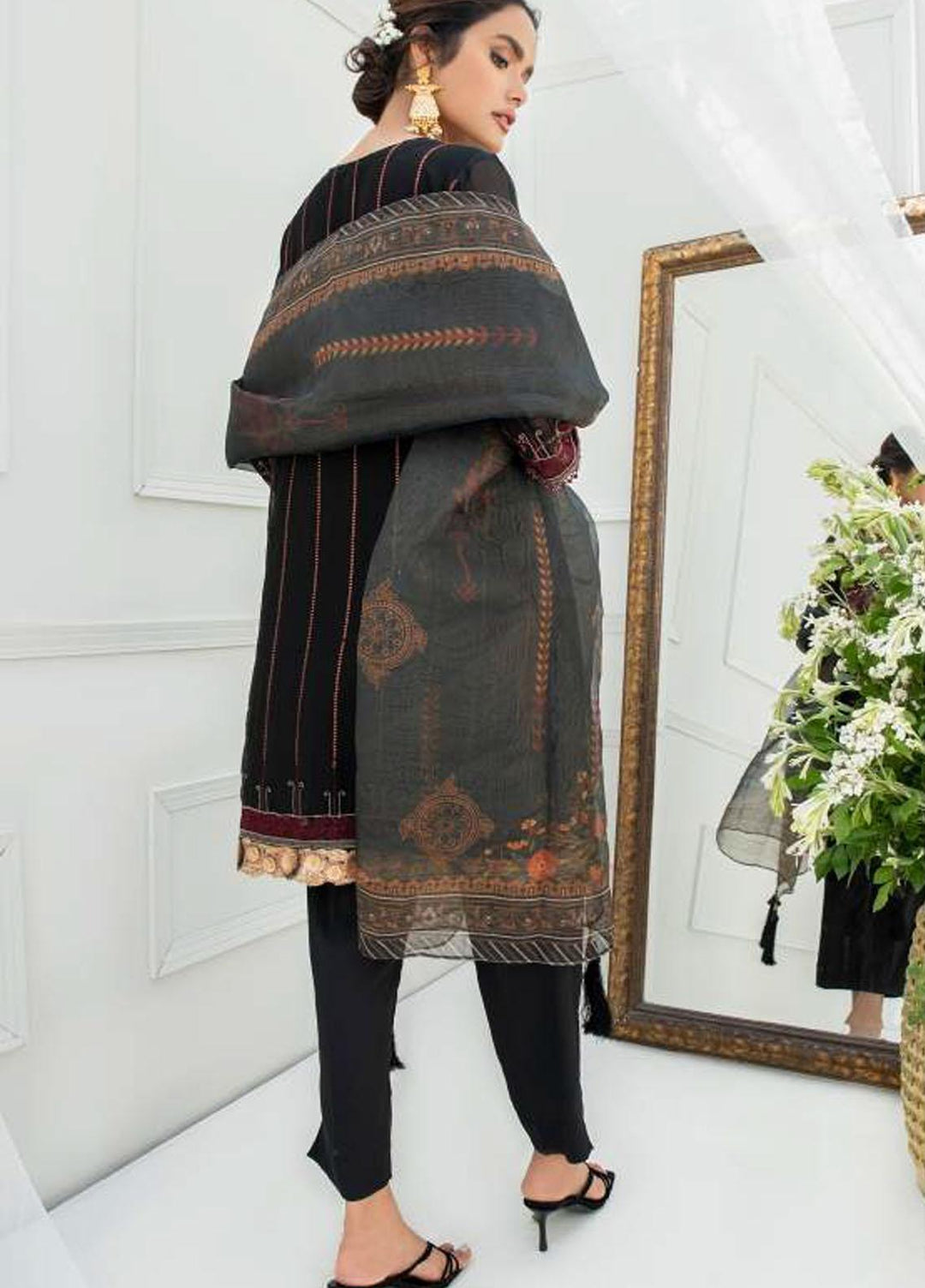 Pulchi by Qasimi Embroidered Chiffon Suits Unstitched 3 Piece QM21PL UNPL-01 - Formals Collection