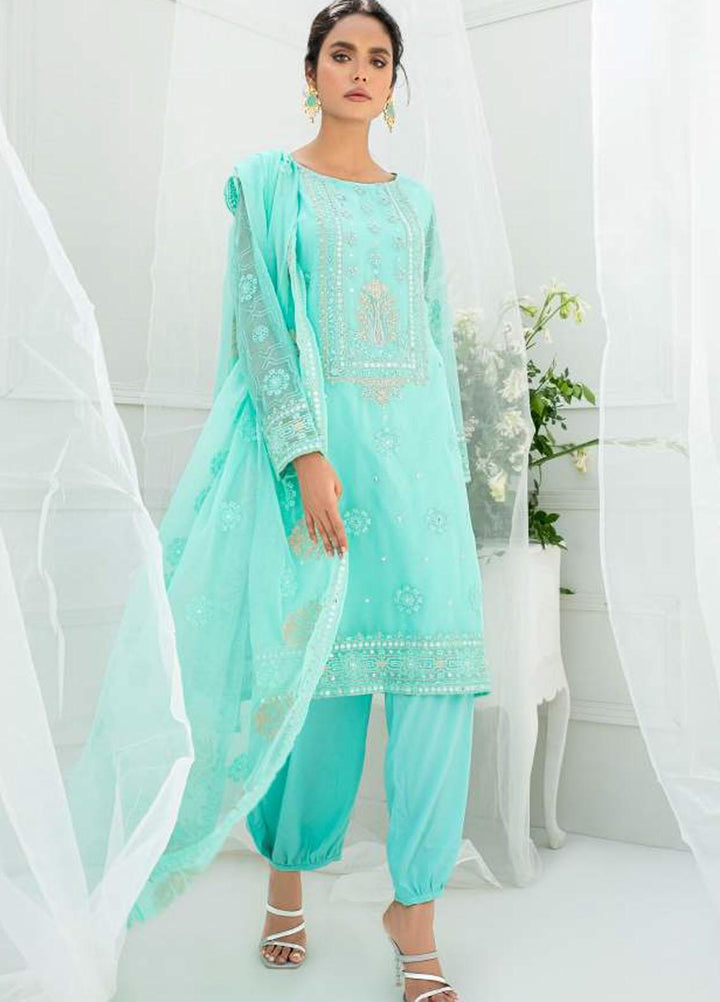 Pulchi by Qasimi Embroidered Chiffon Suits Unstitched 3 Piece QM21PL UNPL-03 - Formals Collection
