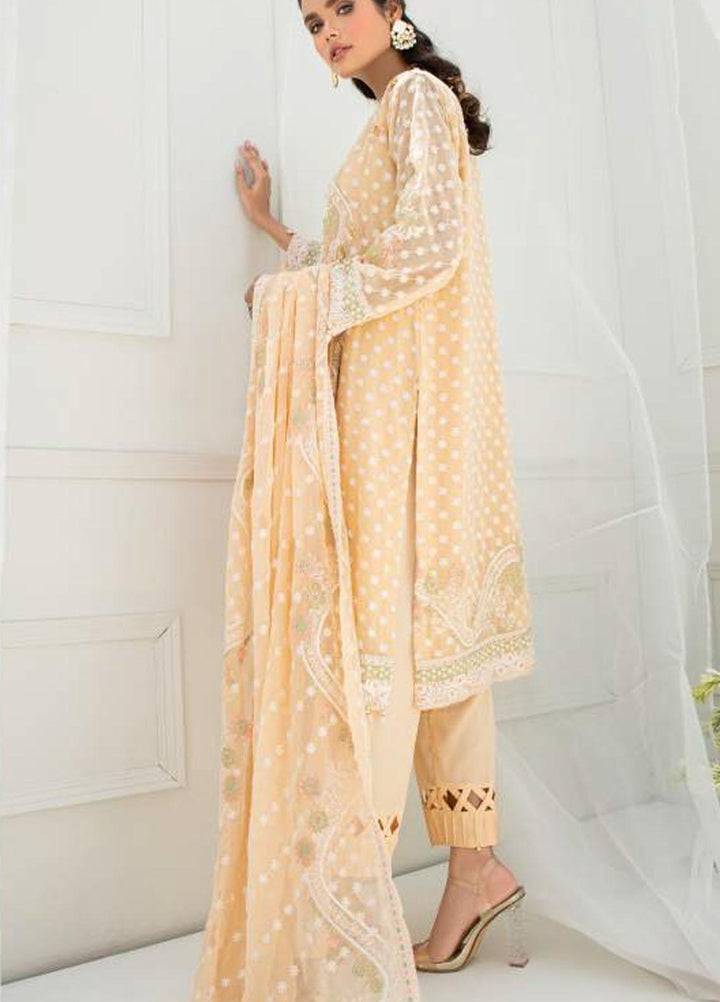 Pulchi by Qasimi Embroidered Chiffon Suits Unstitched 3 Piece QM21PL UNPL-05 - Formals Collection