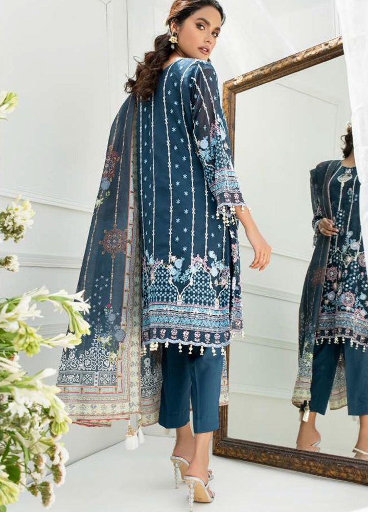 Pulchi by Qasimi Embroidered Chiffon Suits Unstitched 3 Piece QM21PL UNPL-07 - Formals Collection