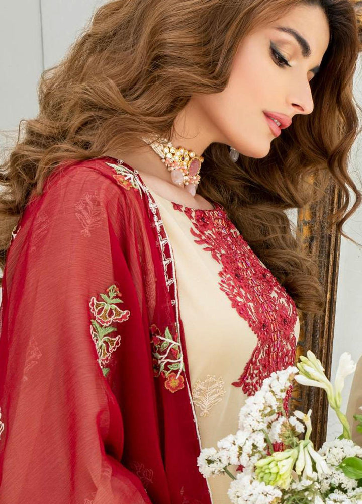 Pulchi by Qasimi Embroidered Chiffon Suits Unstitched 3 Piece QM21PL UNPL-08 - Formals Collection