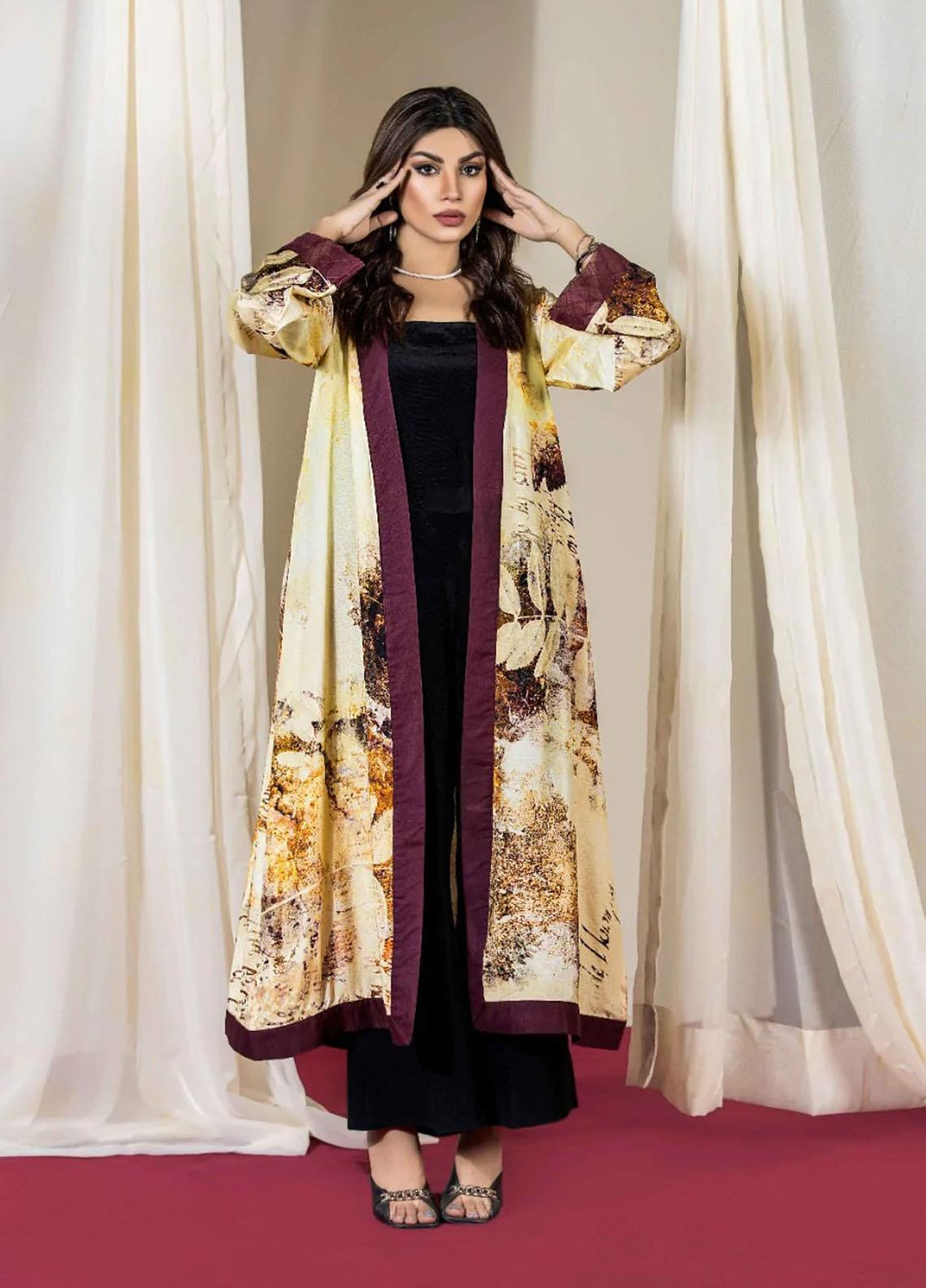 Puri Fabrics Printed Silk  Unstitched Kurties PF22SS D-06 - Casual Collection