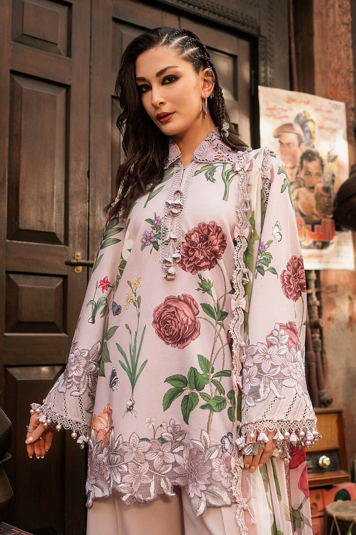 M Prints by Maria B Unstitched Printed Cambric 3 Piece Suit MB26UPC 9A - Casual Collection